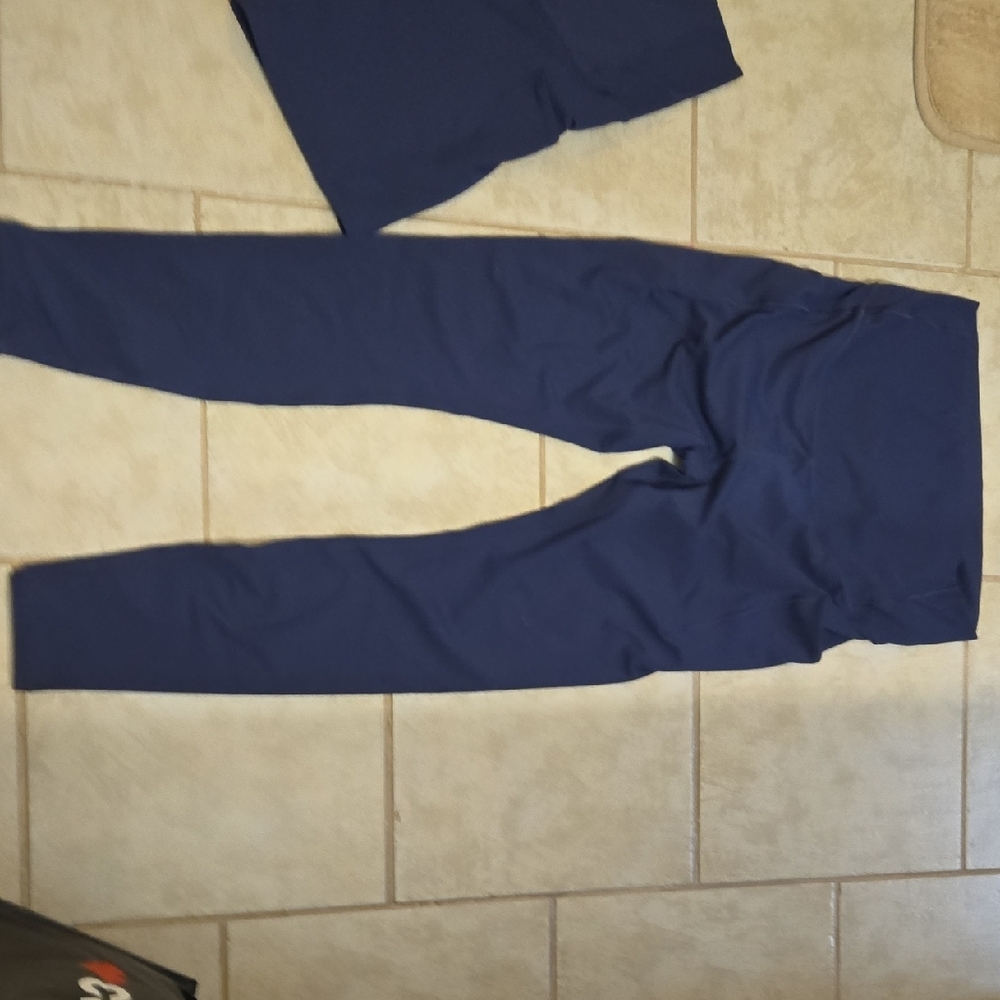 Fabletics Deep Blue Maternity Activewear Set - Si… - image 3